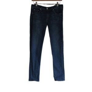 Rag & Bone | Dark Wash Distressed Skinny Jeans